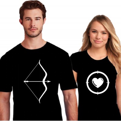 Tshirt Couple – Arc et Cible – Shirtizz Couple
