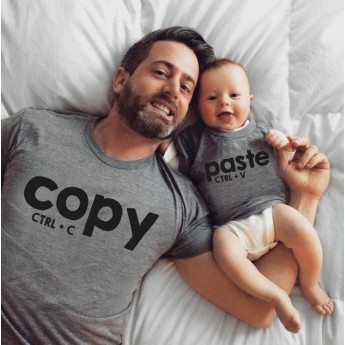 Copy and Paste ? Tshirt Duo pour Couple Couple