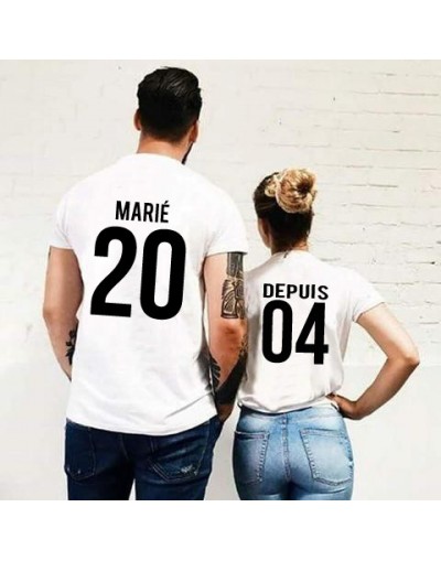 Tshirt Couple – Marié depuis – Shirtizz Couple