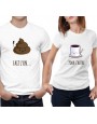 Tshirt Couple – Fait l'un pour l'autre - Café et Caca – Shirtizz Couple