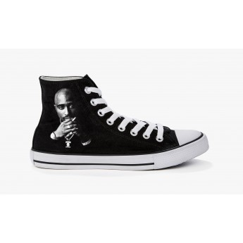 Sneakers 2 pac Noir et Blanc Black Sneakers Event