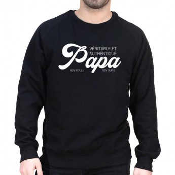 Papa Authentique - Sweat col rond (Crewneck) Sweat Homme