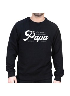 Papa Authentique - Sweat col rond (Crewneck) Sweat Homme