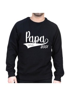 Papa depuis - Sweat col rond (Crewneck) Sweat Homme