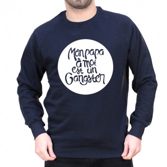 Mon papa à moi est un gangster - Sweat col rond (Crewneck) Sweat Homme