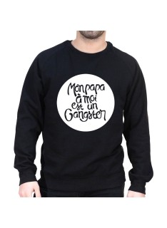 Mon papa à moi est un gangster - Sweat col rond (Crewneck) Sweat Homme