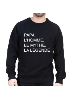 Papa L'homme, le mythe, la légende - Sweat col rond (Crewneck) Sweat Homme