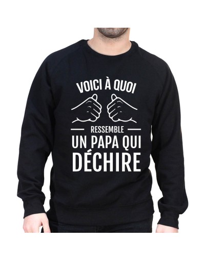 Un Papa qui déchire - Sweat col rond (Crewneck) Sweat Homme