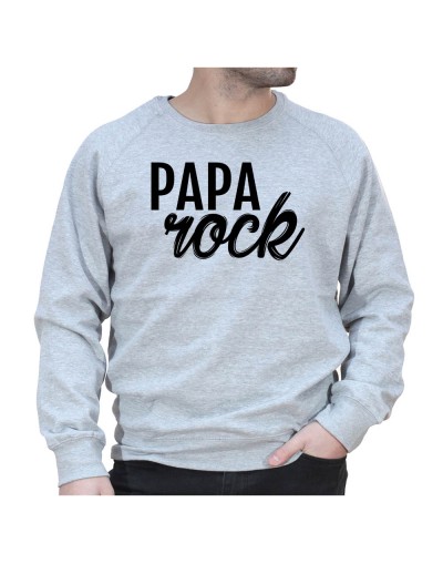 Papa Rock - Sweat col rond (Crewneck) Sweat Homme