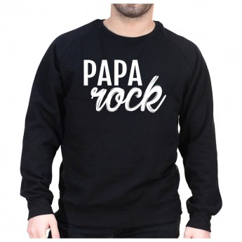 Papa Rock - Sweat col rond (Crewneck) Sweat Homme