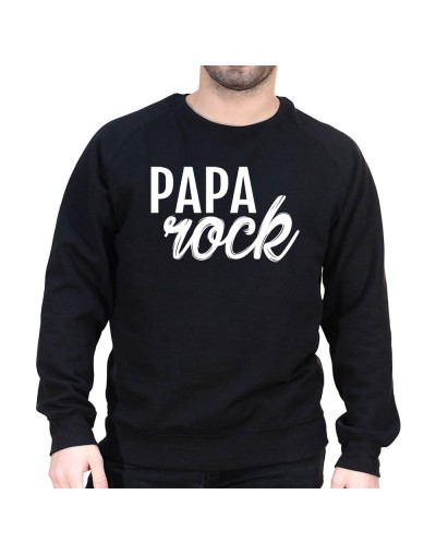 Papa Rock - Sweat col rond (Crewneck) Sweat Homme