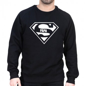 Super Papa - Sweat col rond (Crewneck) Sweat Homme