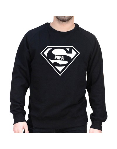 Super Papa - Sweat col rond (Crewneck) Sweat Homme