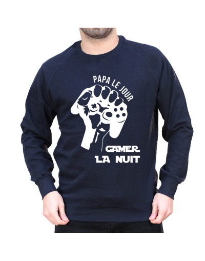 Papa le jour - Sweat col rond (Crewneck) Sweat Homme