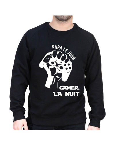 Papa le jour - Sweat col rond (Crewneck) Sweat Homme