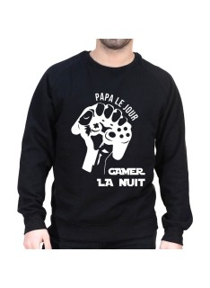 Papa le jour - Sweat col rond (Crewneck) Sweat Homme