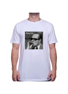 Jacques Chirac Fume Thug LIFE T-shirt Homme