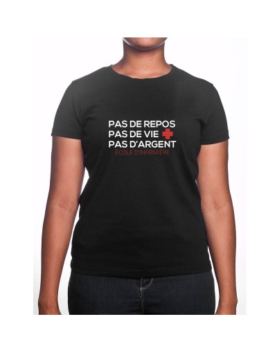 No sleep no life no money - Tshirt Femme Infirmière Tshirt femme Infirmière