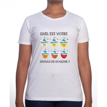 Quel est ton niveau de douleur - Tshirt Femme Infirmière Tshirt femme Infirmière