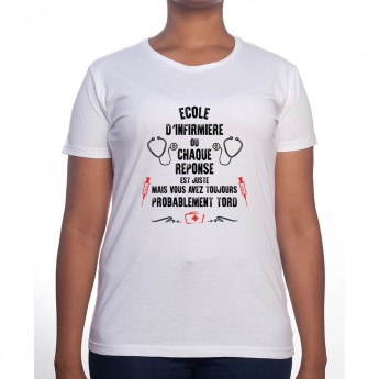 Toutes les réponses sont justes mais tu as surement tord - Tshirt Femme Infirmière Tshirt femme Infirmière