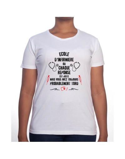 Toutes les réponses sont justes mais tu as surement tord - Tshirt Femme Infirmière Tshirt femme Infirmière