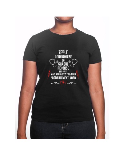 Toutes les réponses sont justes mais tu as surement tord - Tshirt Femme Infirmière Tshirt femme Infirmière