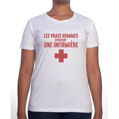 Vrais hommes marient une infirmière - Tshirt Femme Infirmière Tshirt femme Infirmière