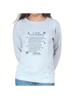 12 Jours avec une infirmiere - Sweat Femme Infirmière Sweat crewneck femme Infirmière