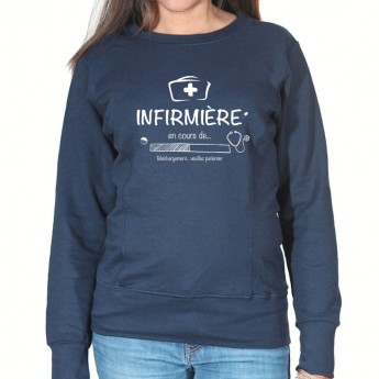 Infirmiere in progress - Sweat Femme Infirmière Sweat crewneck femme Infirmière