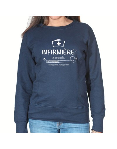 Infirmiere in progress - Sweat Femme Infirmière Sweat crewneck femme Infirmière