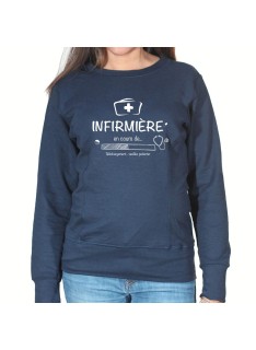 Infirmiere in progress - Sweat Femme Infirmière Sweat crewneck femme Infirmière