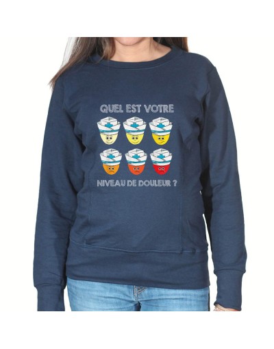 Quel est ton niveau de douleur - Sweat Femme Infirmière Sweat crewneck femme Infirmière