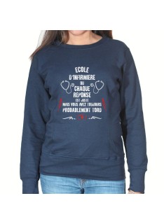 Toutes les réponses sont justes mais tu as surement tord - Sweat Femme Infirmière Sweat crewneck femme Infirmière