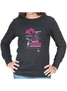 toutes les femmes naissent egaux meilleures infirmiere - Sweat Femme Infirmière Sweat crewneck femme Infirmière