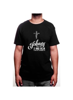 Anniversaire mort Johnny Déjà 2 ans - Tshirt Homme Johnny Tshirt Homme Johnny