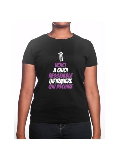 Voici a quoi ressemble une infirmiere qui déchire - Tshirt Femme Infirmière Tshirt femme Infirmière