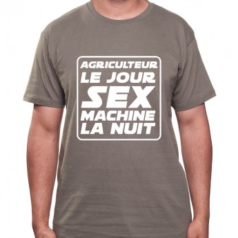 Agriculteur le jour Sex Machine la nuit - Tshirt Homme Agriculteur T-shirt Homme