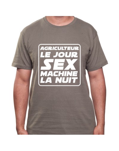Agriculteur le jour Sex Machine la nuit - Tshirt Homme Agriculteur T-shirt Homme