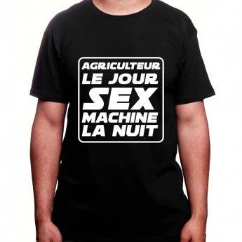 Agriculteur le jour Sex Machine la nuit - Tshirt Homme Agriculteur T-shirt Homme