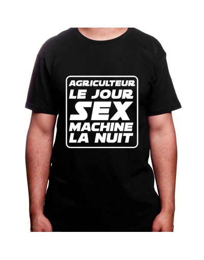 Agriculteur le jour Sex Machine la nuit - Tshirt Homme Agriculteur T-shirt Homme