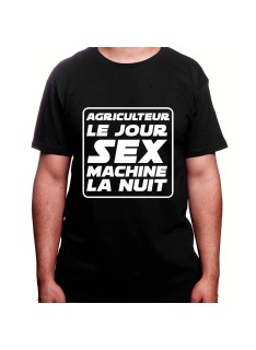 Agriculteur le jour Sex Machine la nuit - Tshirt Homme Agriculteur T-shirt Homme