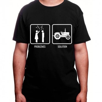 Problem Re?solu - Tshirt Homme Agriculteur T-shirt Homme