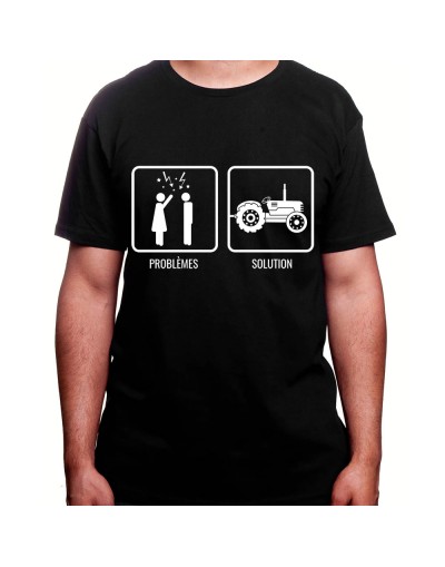 Problem Re?solu - Tshirt Homme Agriculteur T-shirt Homme