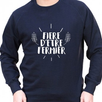 Fiere d'etre Agriculteur - Sweat Crewneck Homme Agriculteur Sweat Homme agriculteur