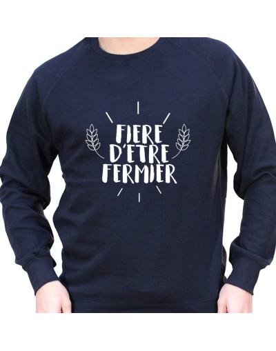 Fiere d'etre Agriculteur - Sweat Crewneck Homme Agriculteur Sweat Homme agriculteur