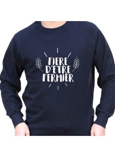 Fiere d'etre Agriculteur - Sweat Crewneck Homme Agriculteur Sweat Homme agriculteur