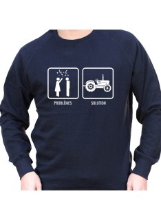 Problem Re?solu - Sweat Crewneck Homme Agriculteur Sweat Homme agriculteur