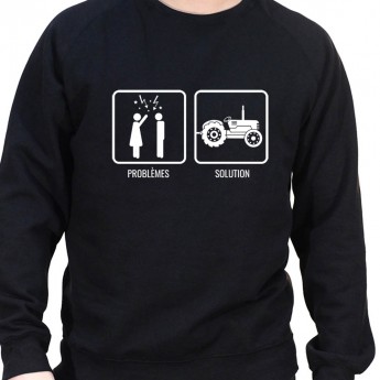 Problem Re?solu - Sweat Crewneck Homme Agriculteur Sweat Homme agriculteur