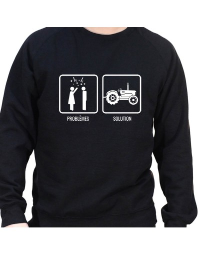 Problem Re?solu - Sweat Crewneck Homme Agriculteur Sweat Homme agriculteur