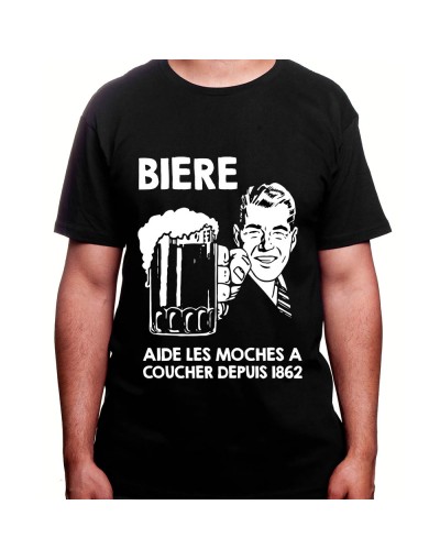 Biere aide les moches a baiser depuis 1856 – Tshirt Homme Alcool Tshirt Homme Alcool